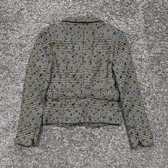 Robert Graham Wool Blazer Suit Jacket Herringbone Geometric Pattern Size 4 Women - Picture 8 of 10